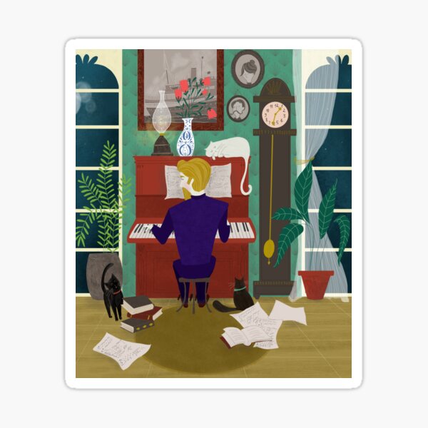 The Pianist Sticker