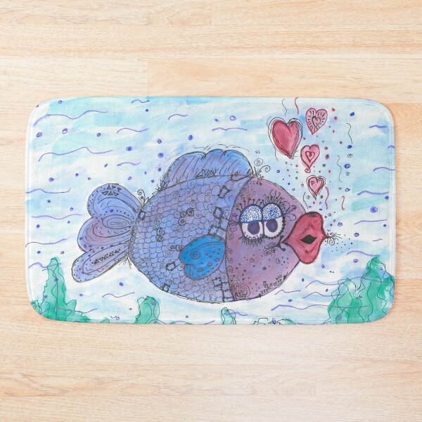 Item preview, blue fish designed and sold by IDeee.