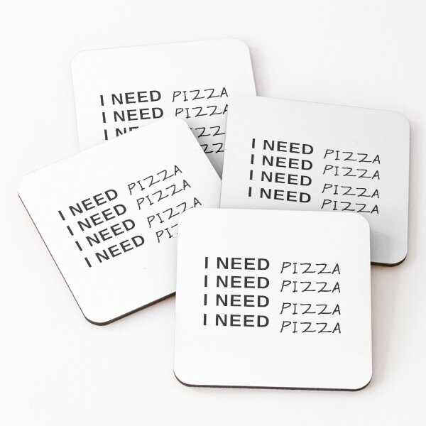 Item preview, I Need Pizza Cute Funny Gift Sarcastic Happy Fun Introvert Foodie Food Birthday Present designed and sold by EpsilonEridani.