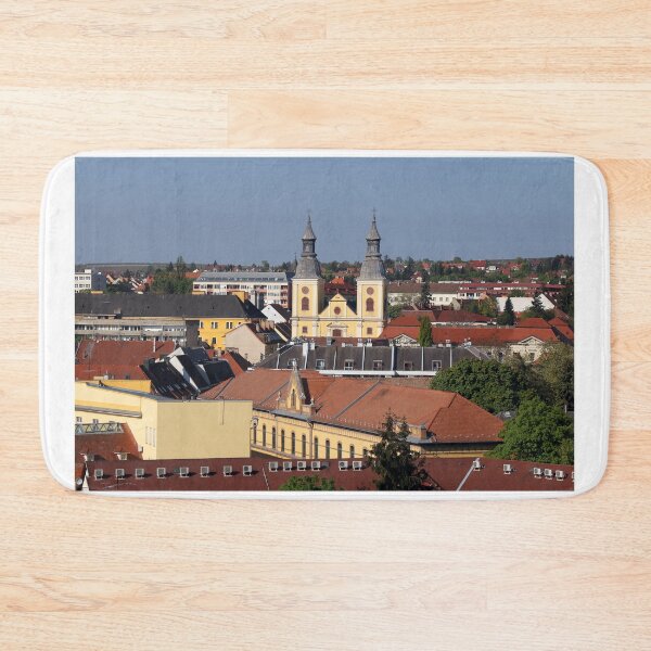 Item preview, Church and buidlings Eger cityscape Hungary designed and sold by goceris.