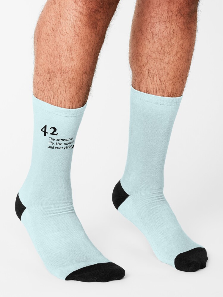 Alternate view of 42 - the answer to life, the universe and everything Socks