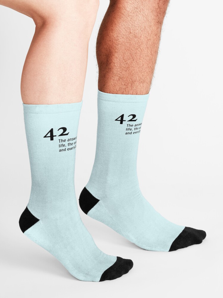 Alternate view of 42 - the answer to life, the universe and everything Socks