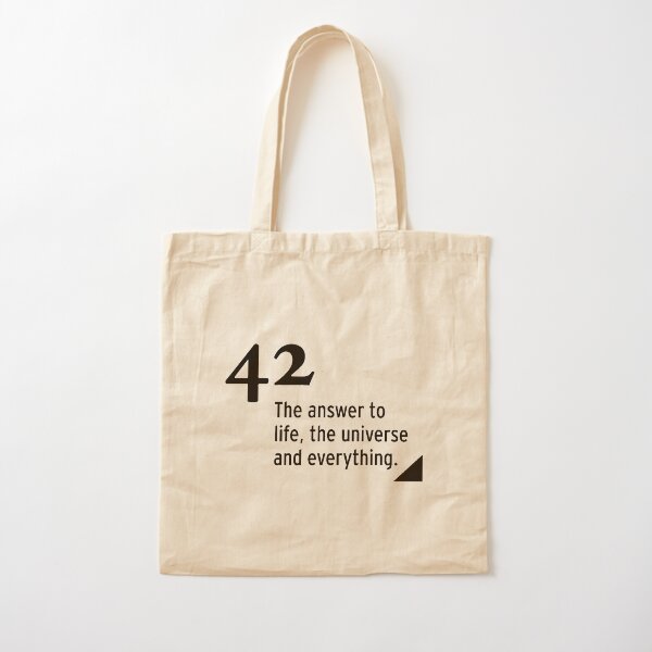 42 - the answer to life, the universe and everything Cotton Tote Bag