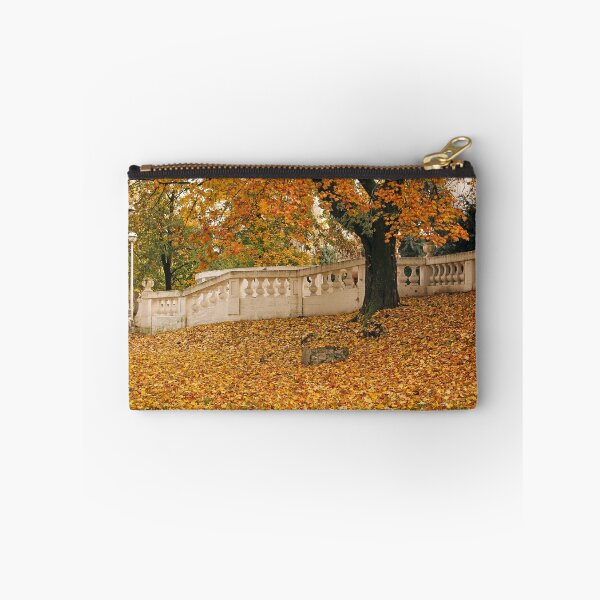 Item preview, tree and fallen fall leaves in park designed and sold by goceris.