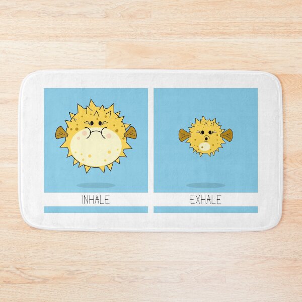 Item preview, Funny puffer fish breath in, breath out designed and sold by SooperYela.