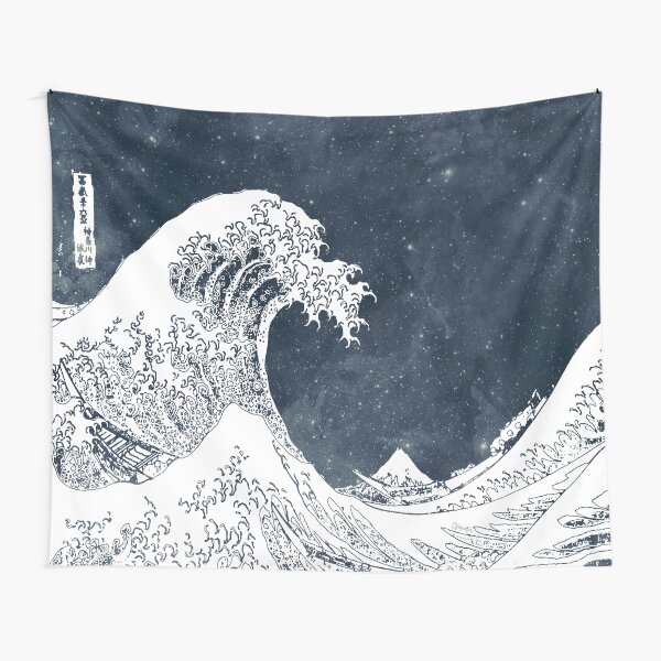 The Great Wave of a Star System Tapestry