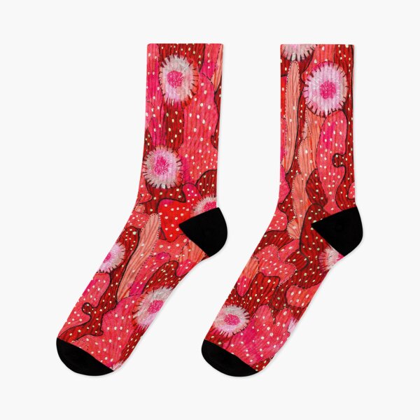 Item preview, Cacti Camouflage, Floral Pattern, Strawberry Crimson Red designed and sold by Julia Khoroshikh.