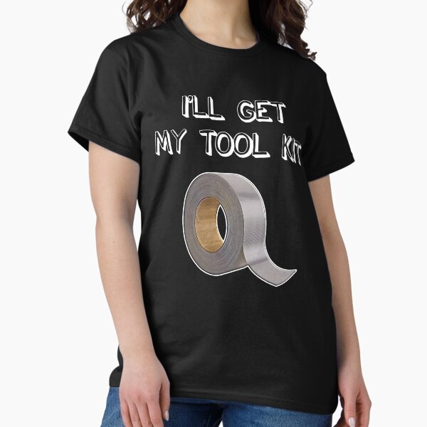 Aperçu de l'œuvre Je vais chercher ma trousse à outils, du ruban adhésif amusant et un cadeau DIY créée et vendue par HEJAshirts.