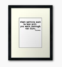 what matters most Gerahmtes Wandbild
