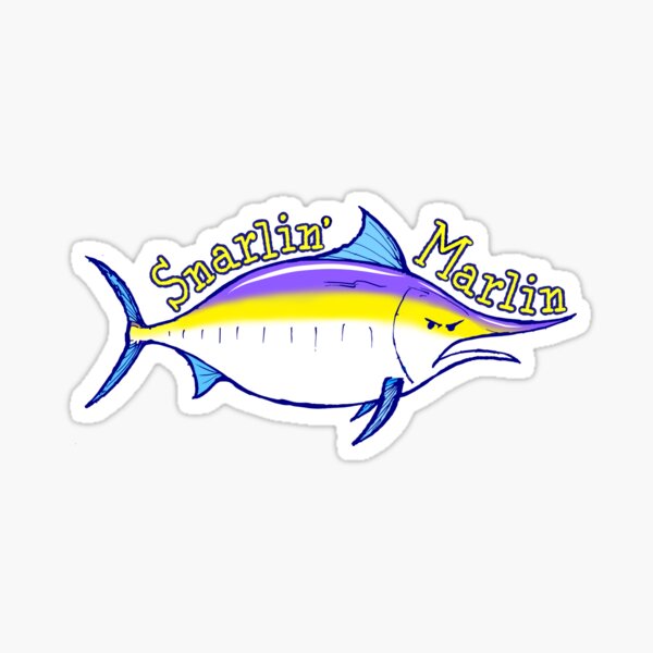 Snarlin' Marlin Sticker