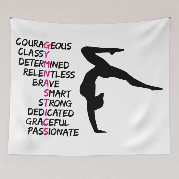 Item preview, Gymnastics, gymnast and text designed and sold by claudiasartwork.