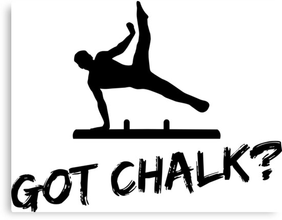 “Gymnastics - Got Chalk?” Canvas Print by claudiasartwork | Redbubble
