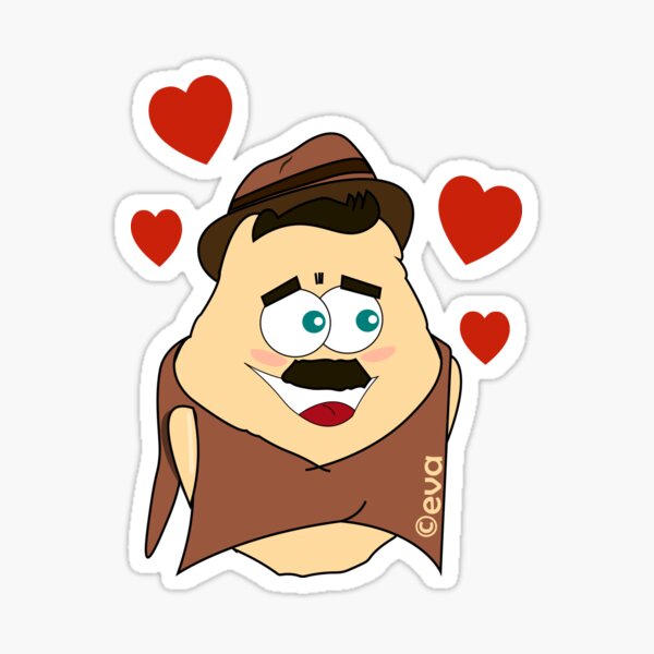Pegatina «Personaje animado de una papa con ruana y enamorado » de EvaCartoon | Redbubble Pegatina «Personaje animado de una papa con ruana y enamorado » de EvaCartoon | Redbubble