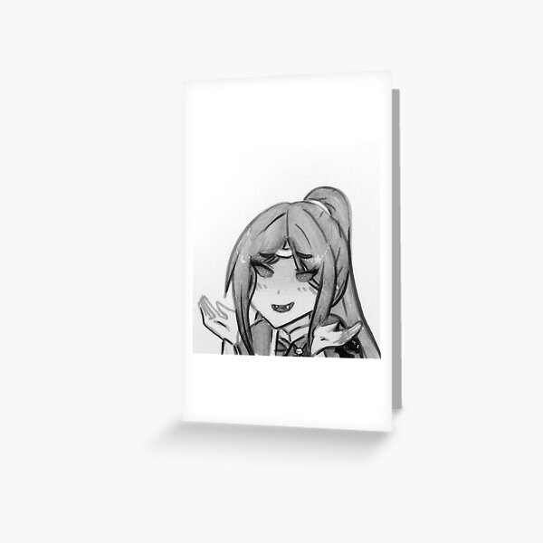 Mad Anime Girl Greeting Cards Redbubble - ririka momobami kakegurui icon aesthetic black roblox