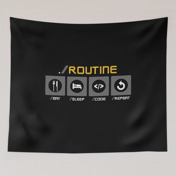 Item preview, Funny Eat Sleep Code Repeat Shirt for Programmers designed and sold by m-huppmann.