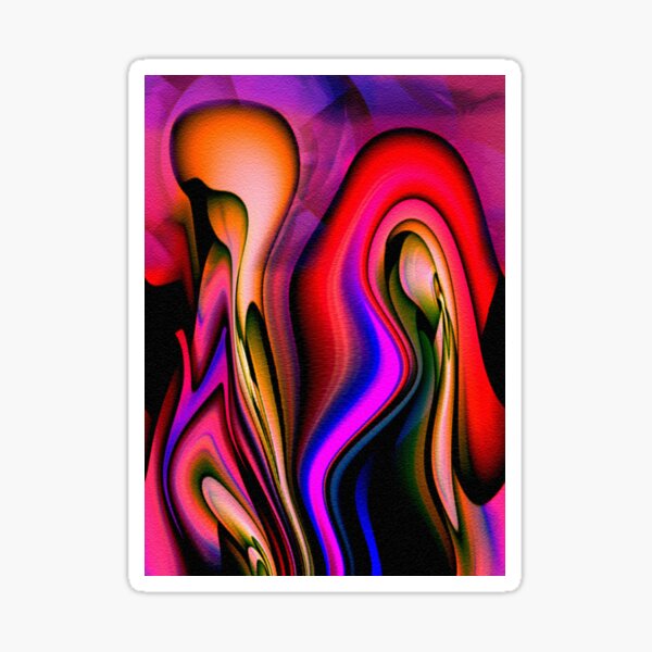 Curvilinear Project No. 259 ( Ladies In Waiting ) Sticker