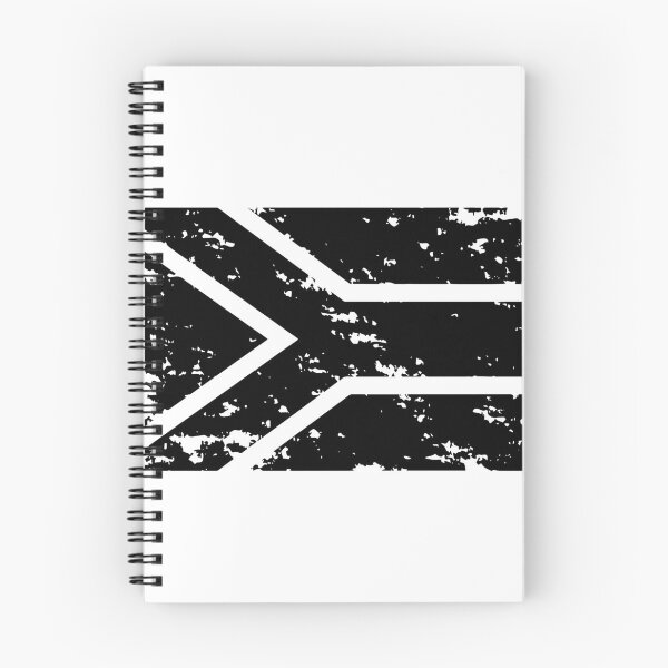 Item preview, Black and white South Africa flag designed and sold by Starstacks.