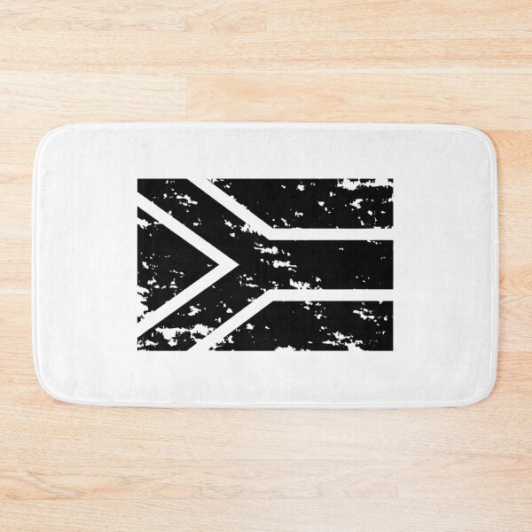 Item preview, Black and white South Africa flag designed and sold by Starstacks.