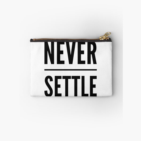 Item preview, Motivational Inspirational and Positive quote - Never settle typography text art by Word Fandom - wordfandom designed and sold by Kerry Pritchard.