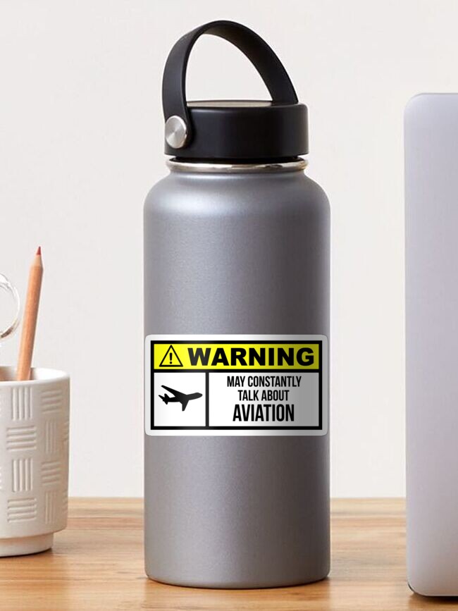 Thumbnail 1 of 3, Sticker, Aviation designed and sold by nomoregravity.