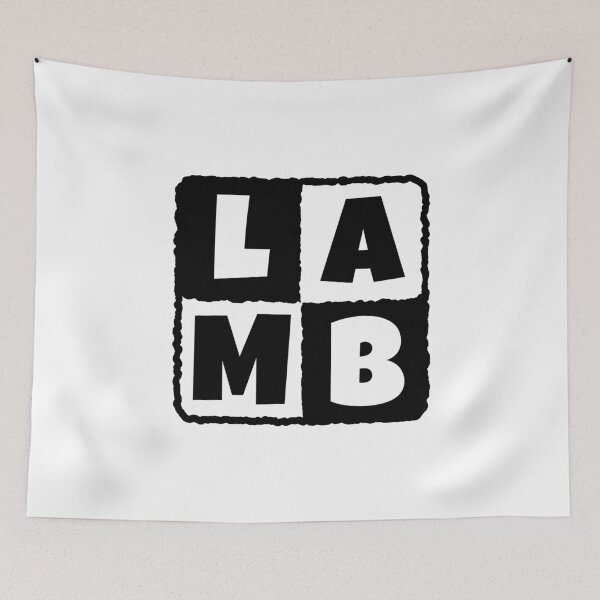 Item preview, LAMB in a black and white square designed and sold by joseartgel.