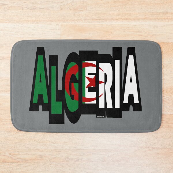 Item preview, Algeria Font with Algerian Flag designed and sold by Havocgirl.