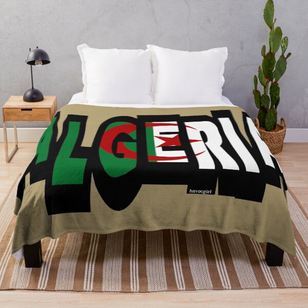Item preview, Algeria Font with Algerian Flag designed and sold by Havocgirl.