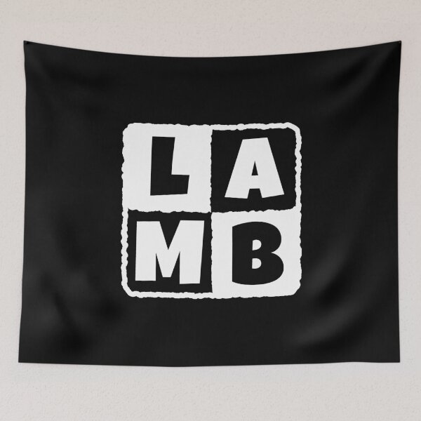 Item preview, LAMB in a black and white square designed and sold by joseartgel.