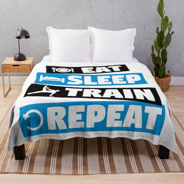 Item preview, Gymnastics, eat, sleep, train, repeat designed and sold by claudiasartwork.