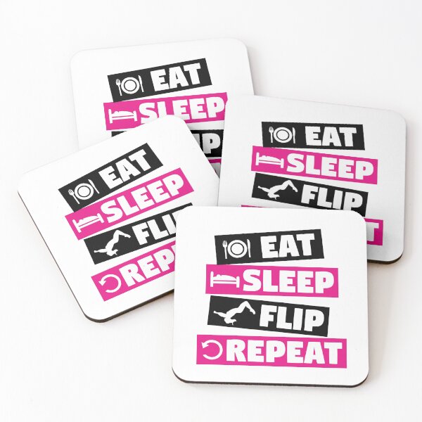 Item preview, Gymnastics - eat, sleep, flip, repeat designed and sold by claudiasartwork.