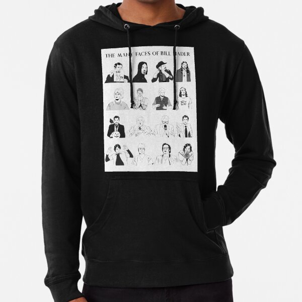 The Many Faces of Bill Hader - Stickers/poster/DARK SHIRTS Lightweight Hoodie