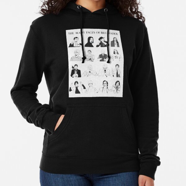 The Many Faces of Bill Hader - Stickers/poster/DARK SHIRTS Lightweight Hoodie