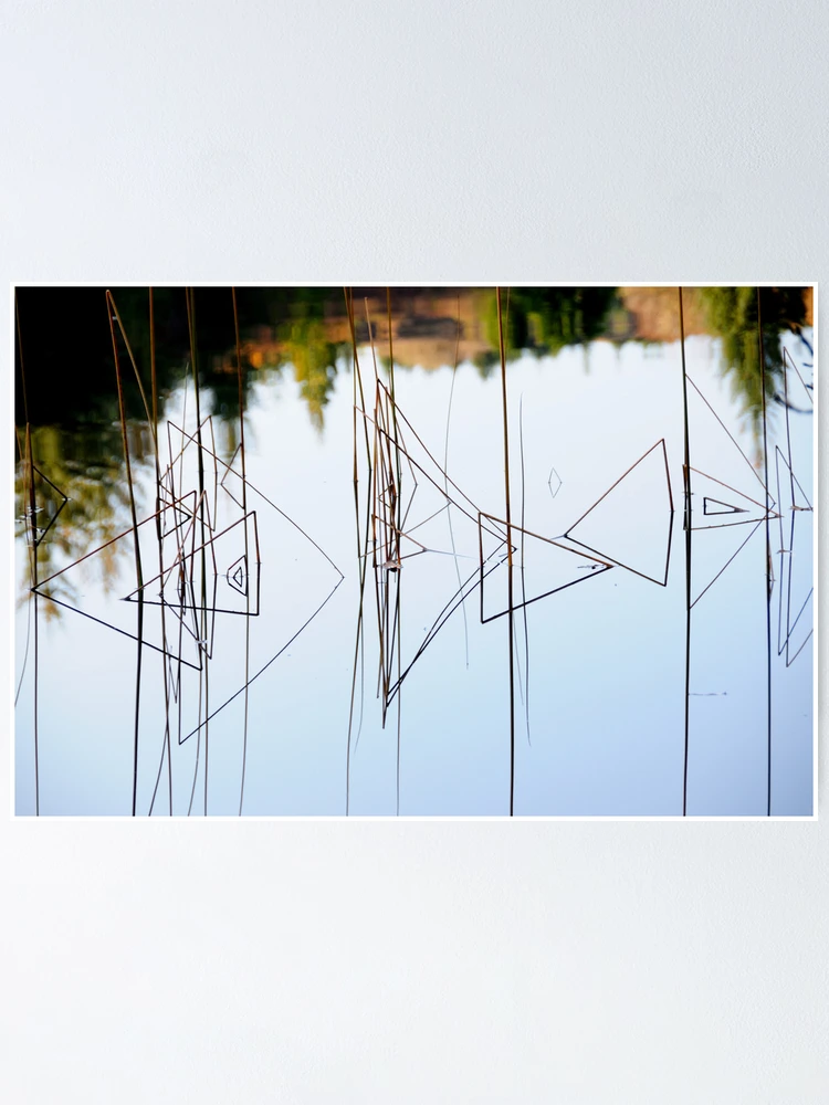 Thumbnail 1 of 3, Poster, Abstract Reeds a Triangular Reflection designed and sold by Derek McMorrine.