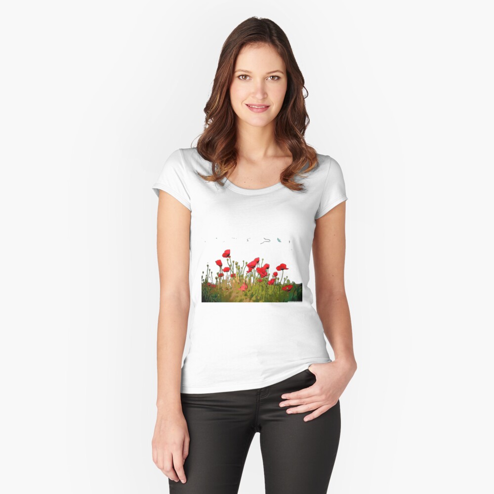 Item preview, Fitted Scoop T-Shirt designed and sold by bywhacky.