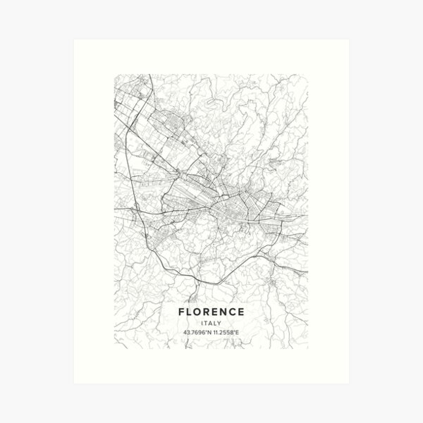 Item preview, Florence Map (Italy) designed and sold by Kara515.