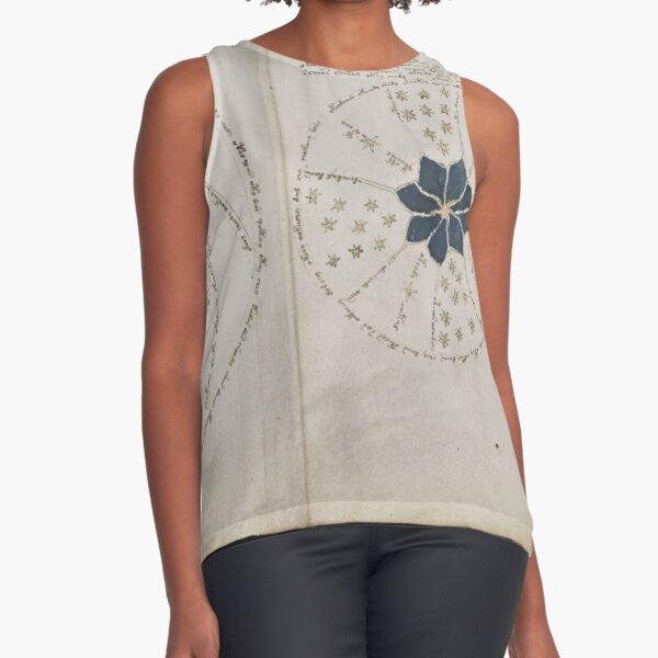 Voynich Manuscript. Illustrated codex hand-written in an unknown writing system Sleeveless Top