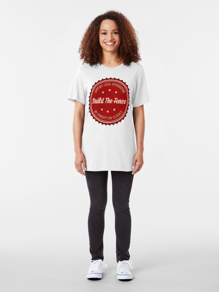 Alternate view of Build The Fence Slim Fit T-Shirt