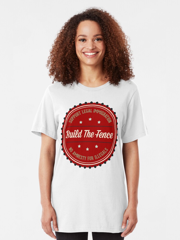 Alternate view of Build The Fence Slim Fit T-Shirt