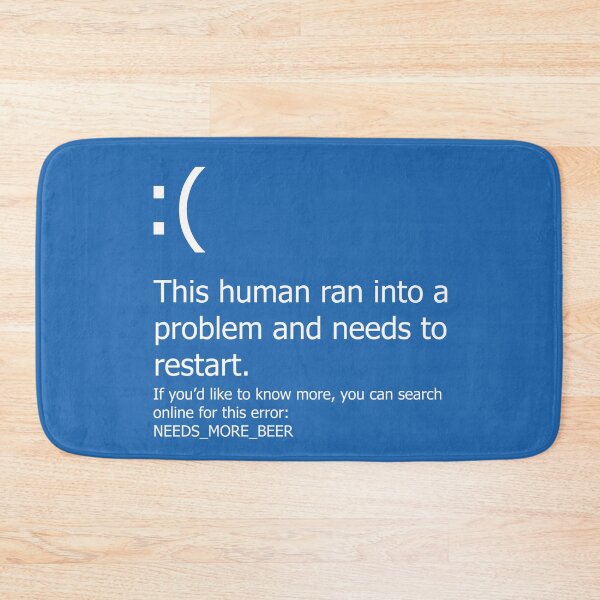 Item preview, Blue Screen of Death - Beer error designed and sold by DigitalCleo.