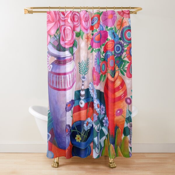 Floral Still Life Shower Curtain