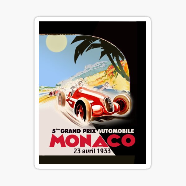 Monaco Grand Prix Sticker