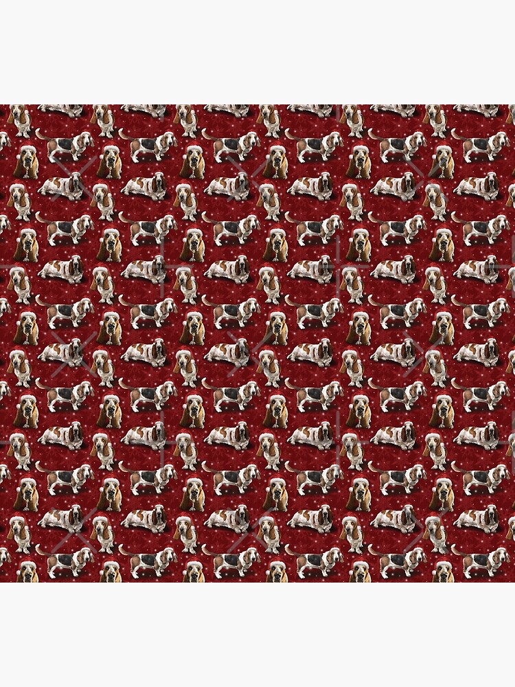 The Christmas Basset Hound by elspethrose