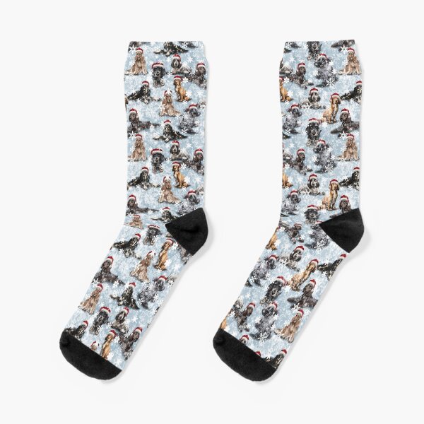 The Christmas Cocker Spaniel Socks