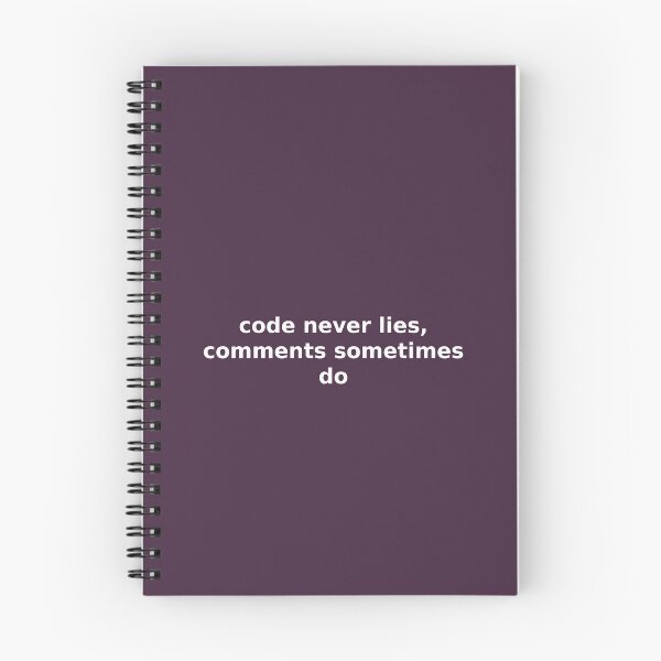 Item preview, code never lies designed and sold by FunnyGrief.