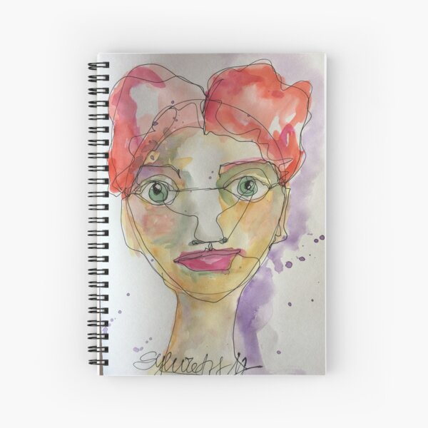 Random face Spiral Notebook