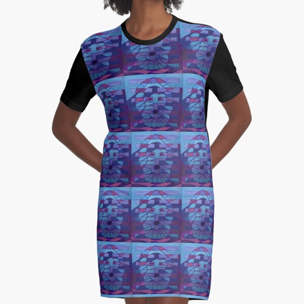 Hexagram 27: Yi (Nourishment) Graphic T-Shirt Dress