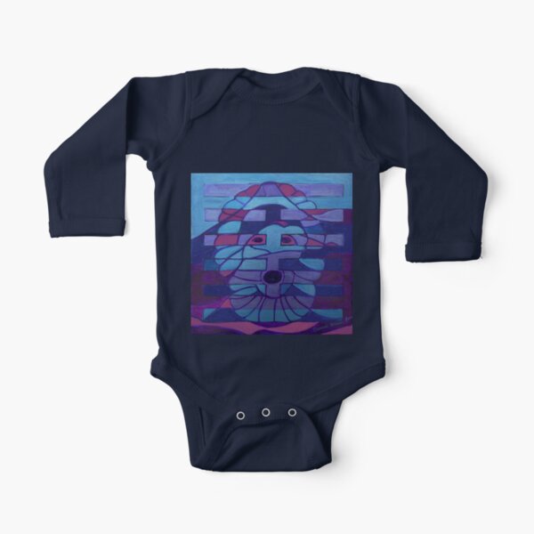 Hexagram 27: Yi (Nourishment) Long Sleeve Baby One-Piece