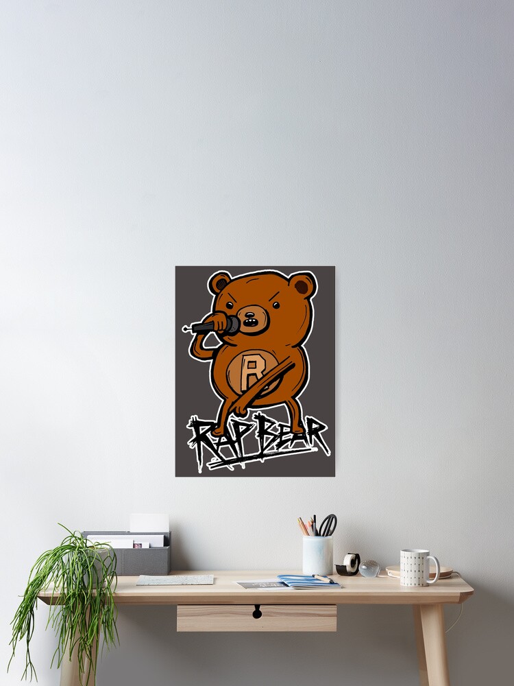 Rap Bear From Adventure Time Poster By Sketchnkustom Redbubble This book is for educational/recreational use. redbubble