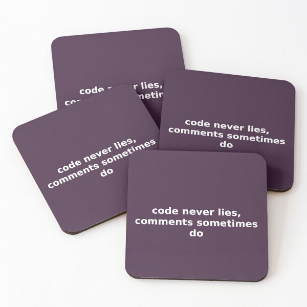 Item preview, code never lies designed and sold by FunnyGrief.