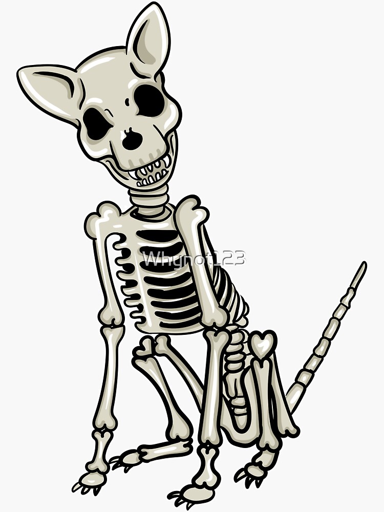 Skeleton Dog | Sticker